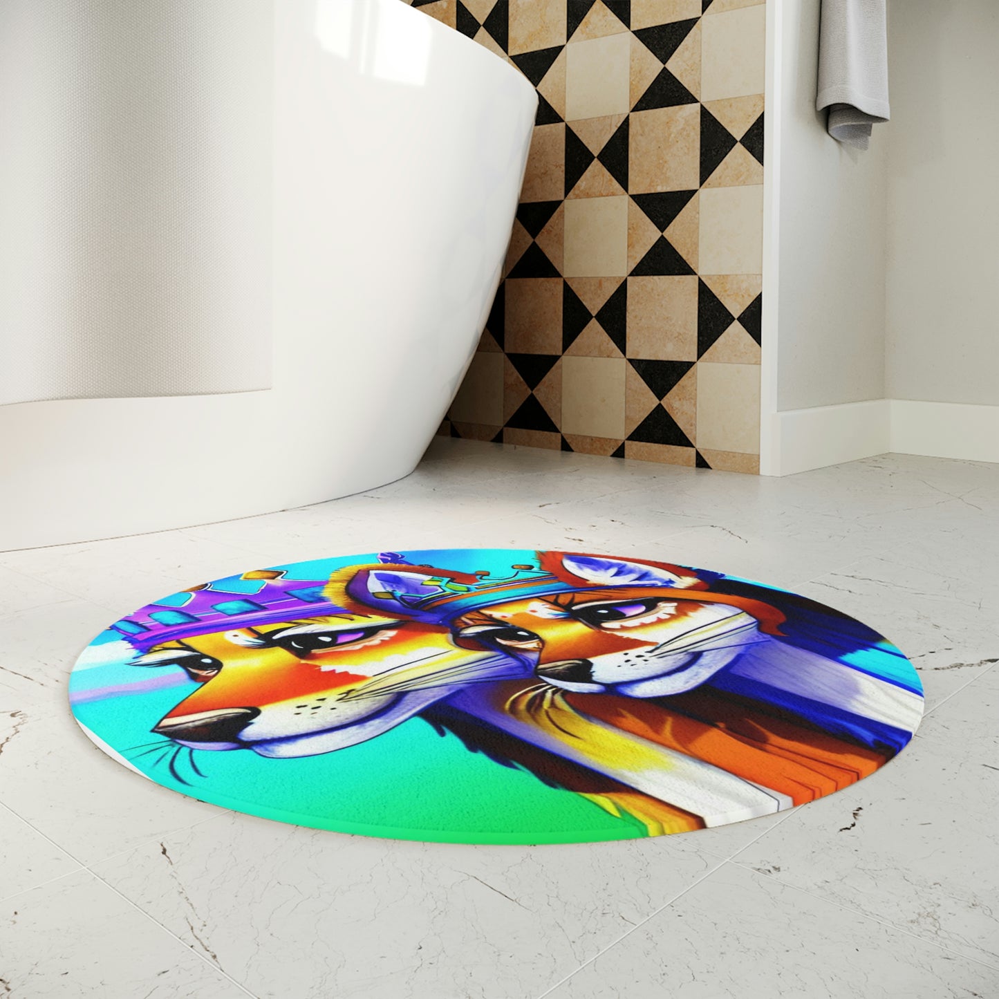 Royal Dogs Bath Mat