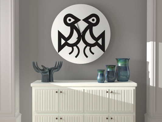 clock lovebirds